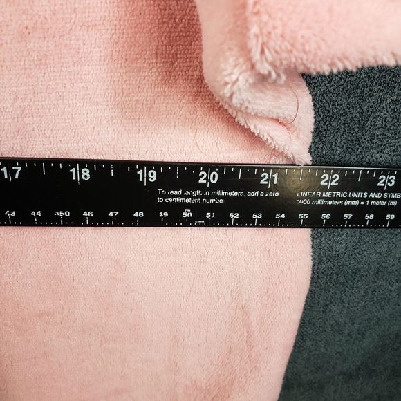 Bobbie Brooks Women's 1x zip pink fleece robe nightshirt pockets fleece - Picture 4 of 6